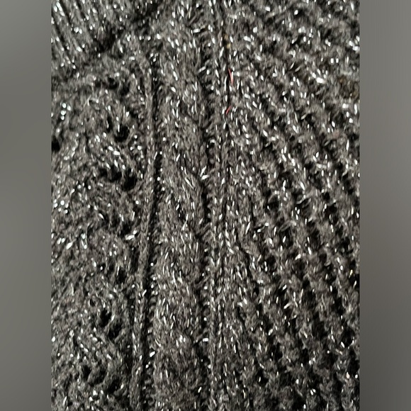 Women’s Ann Taylor Loft Black Sparkle Crew Tunic Knitted Sweater - Picture 11 of 14